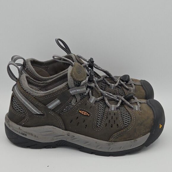 Keen Utility Atlanta Cool Ii ESD Womens 7 Brown Gray Steel Toe Work Shoe EEE3589 - Picture 6 of 12